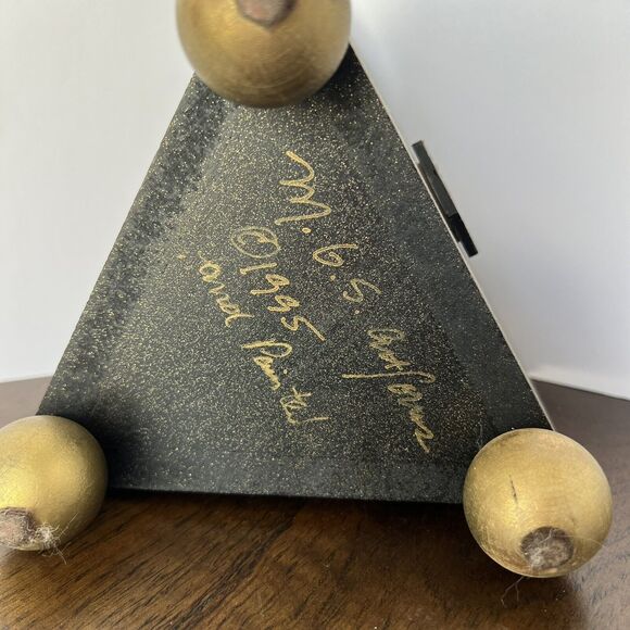 Vintage Halloween Jewelry Trinket Box, Wood, M.G.S. Art Forms 1995 Hand Painted - Picture 7 of 11